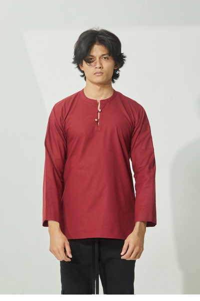 Kurta Long Sleeves Sumara, Crimson